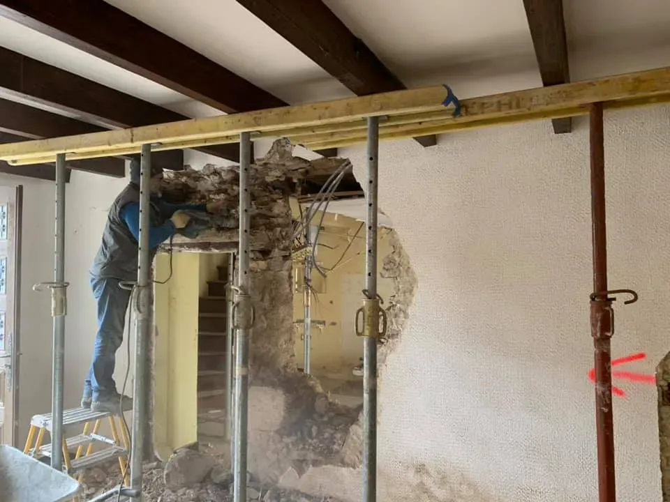 ouverture mur porteur